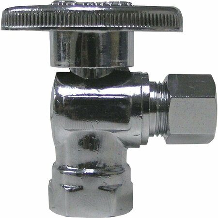 PROLINE 5/8 In. OD x 1/4 In. C Quarter Turn Angle Valve 190-031HC